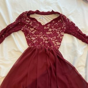 Maroon dress